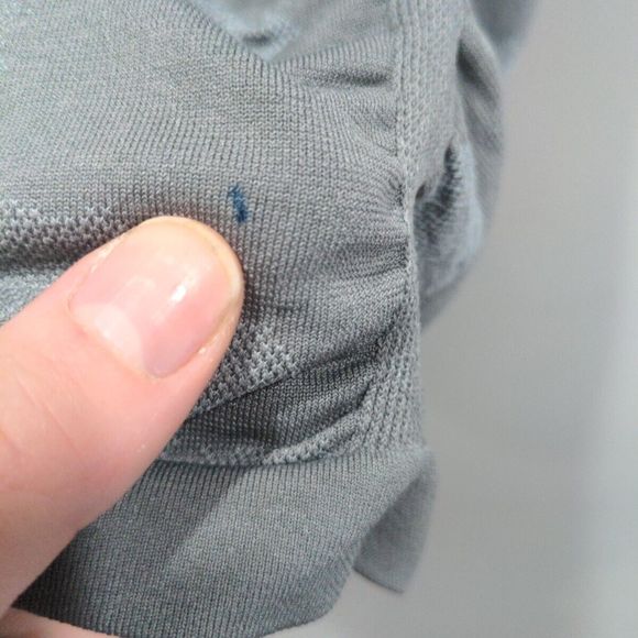 Athleta Ruched Camo Print Gray Tank Size Medium Stretch Athletic Yoga Racerback - Picture 6 of 8